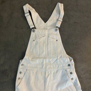 White Shorts Overalls